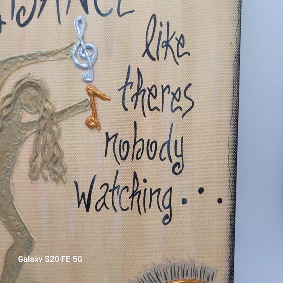 Rhonda Kullberg Art “Dance Like Nobody’s Watching” Painted Wall Art - Picture 3 of 12